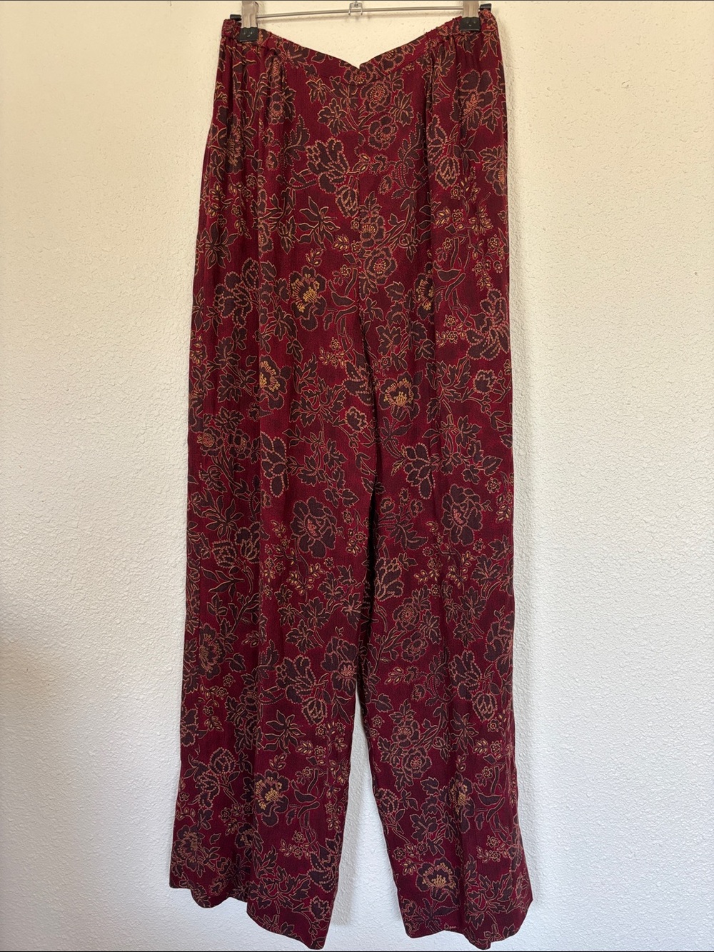 90s wide leg pants flowy Jones & co. RAYON